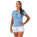 Baby Look Esportiva Zeiq Ice Blue