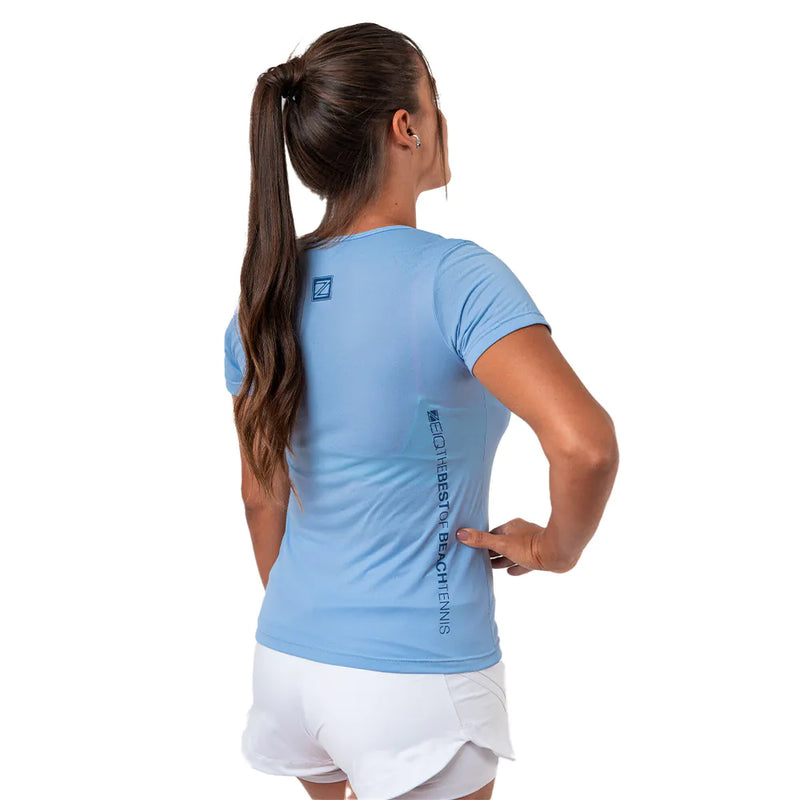 Baby Look Esportiva Zeiq Ice Blue