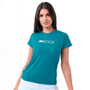 Baby Look Zeiq Verde Petróleo – Logo Branco