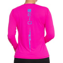 BABY LOOK MANGA LONGA SHOCK ZEIQ ROSA – LOGO AZUL