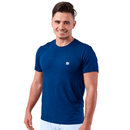 Camiseta Malha Fria Zeiq Azul Marinho – Logo Branco