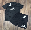 Conjunto Adidas Preto - Logo Branco