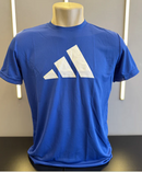 Camiseta Adidas Azul - Logo Branco