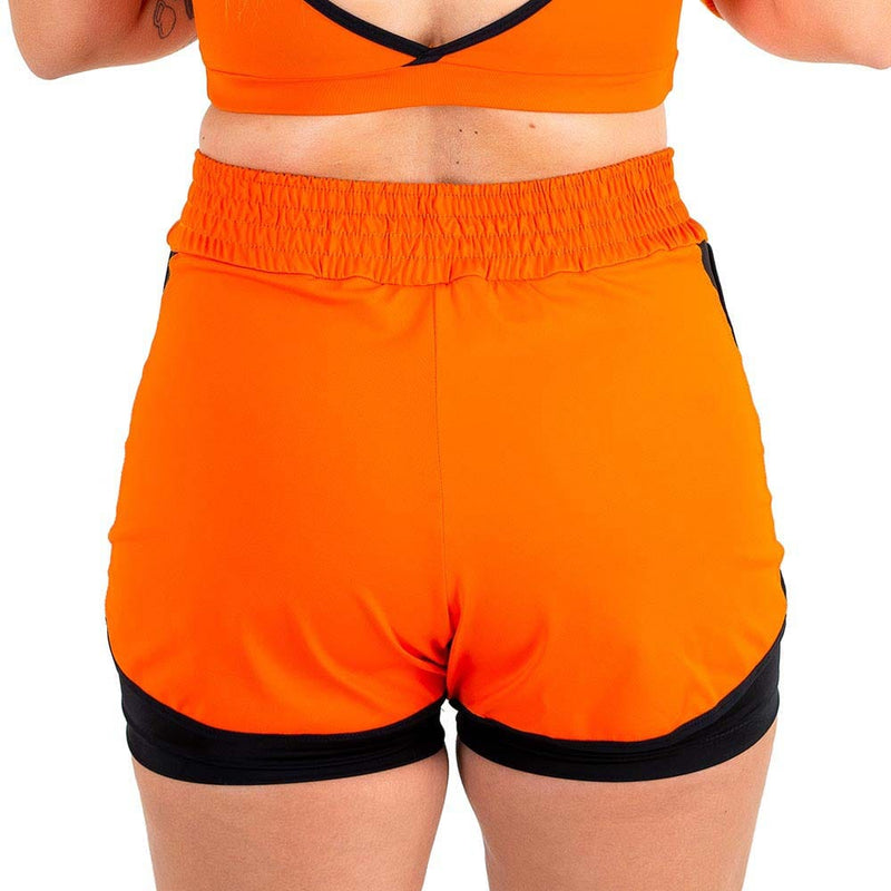 Short Duplo Zeiq Laranja e Preto