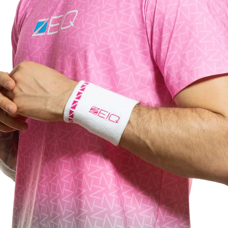 Munhequeira Line Zeiq Branca e Rosa