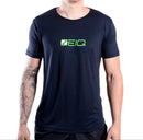 Camiseta Esportiva Slim Zeiq Preta – Logo Verde e Branco