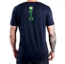Camiseta Esportiva Slim Zeiq Preta – Logo Verde e Branco