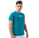 Camiseta Esportiva Slim Zeiq Verde Petróleo – Logo Branco