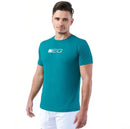 Camiseta Esportiva Slim Zeiq Verde Petróleo – Logo Branco