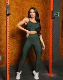 Conjunto Fitness Feminino – Verde Militar