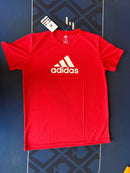 Camiseta Adidas Vermelha Logo Branco
