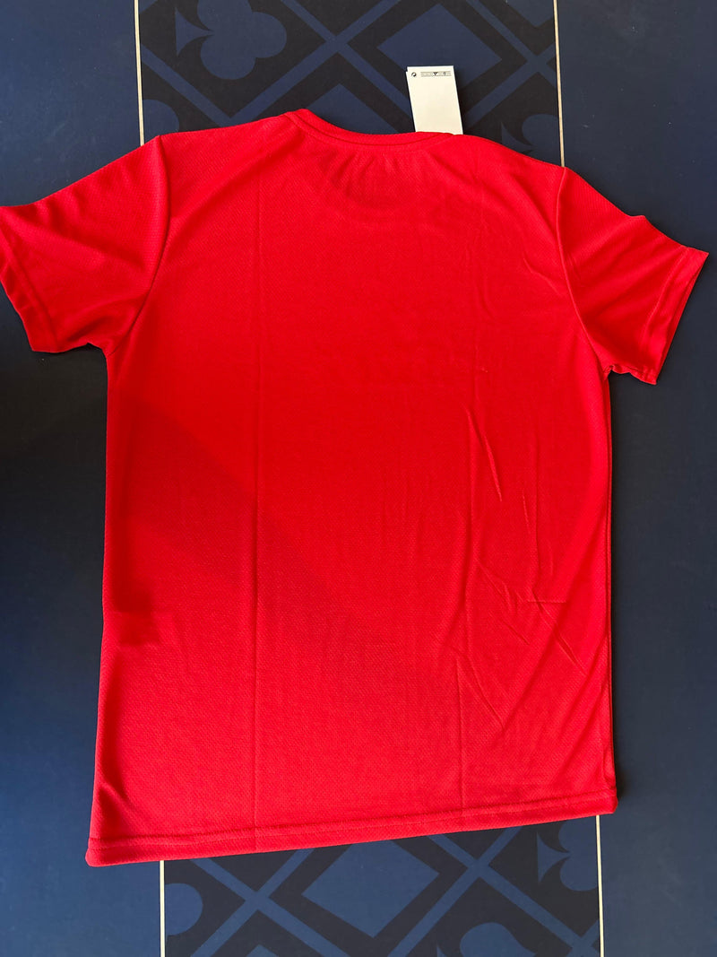 Camiseta Adidas Vermelha Logo Branco