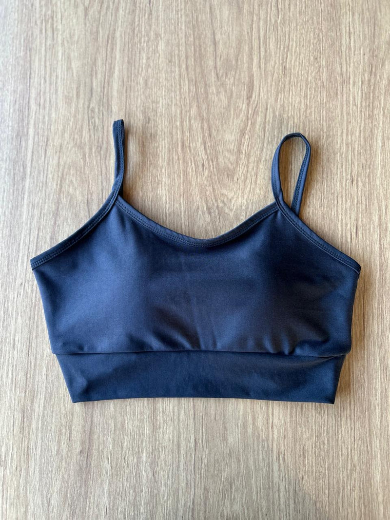 Cropped Fitness Preto
